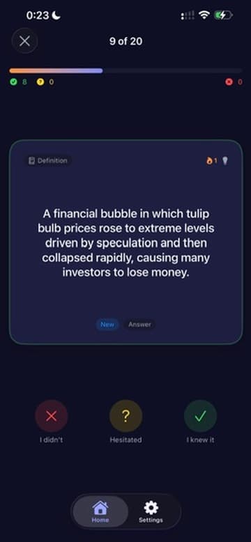 Turn notes into flashcards